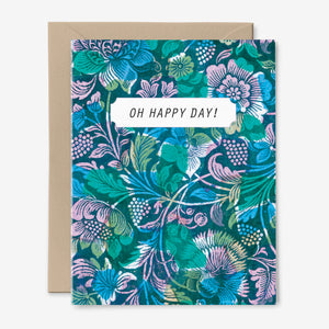 Oh Happy Day Floral Birthday Card