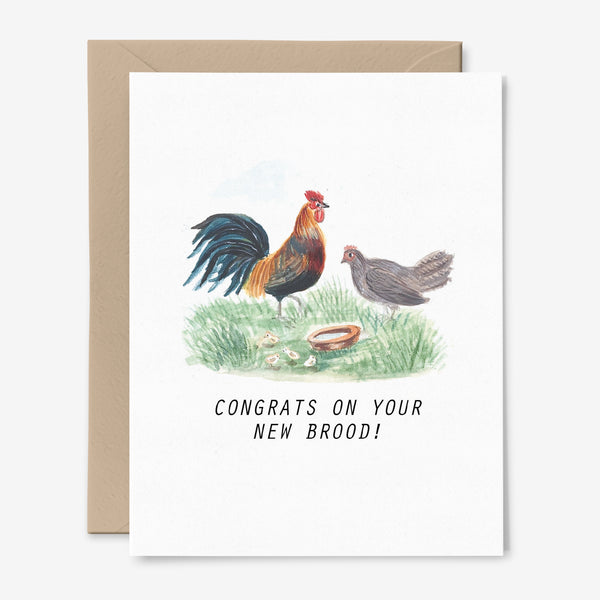 Congrats On Your New Brood Card | Chickens | Baby