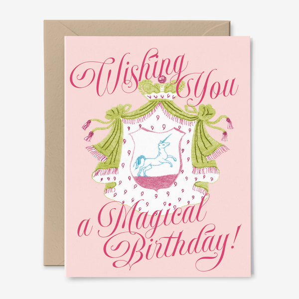 Wishing You A Magical Birthday Card | Unicorn | Whimsical