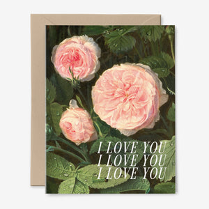 I Love You Roses | Vintage Botanical | Valentine | Floral