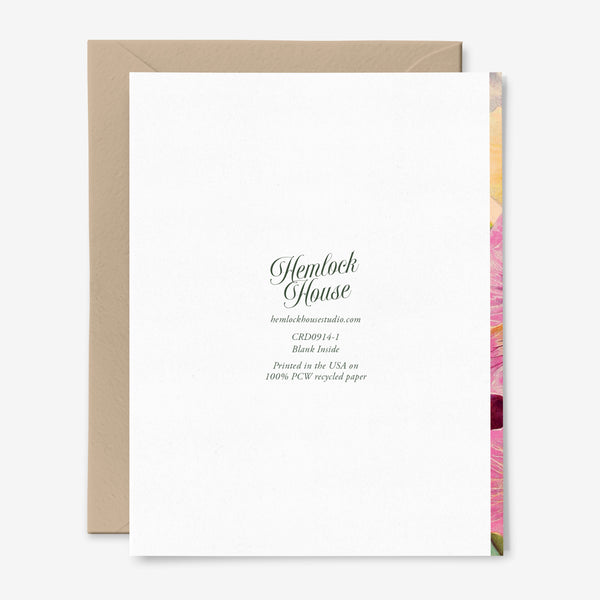 Pansies Greeting Card | Violas | Any Occasion | Floral | Vintage