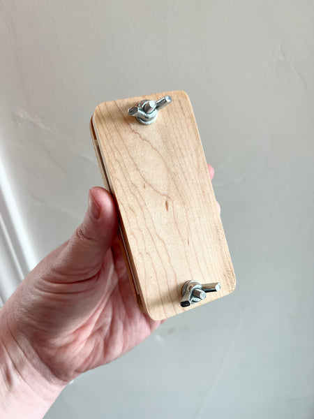 Pocket Sized Flower Press - Made from Real Hardwood