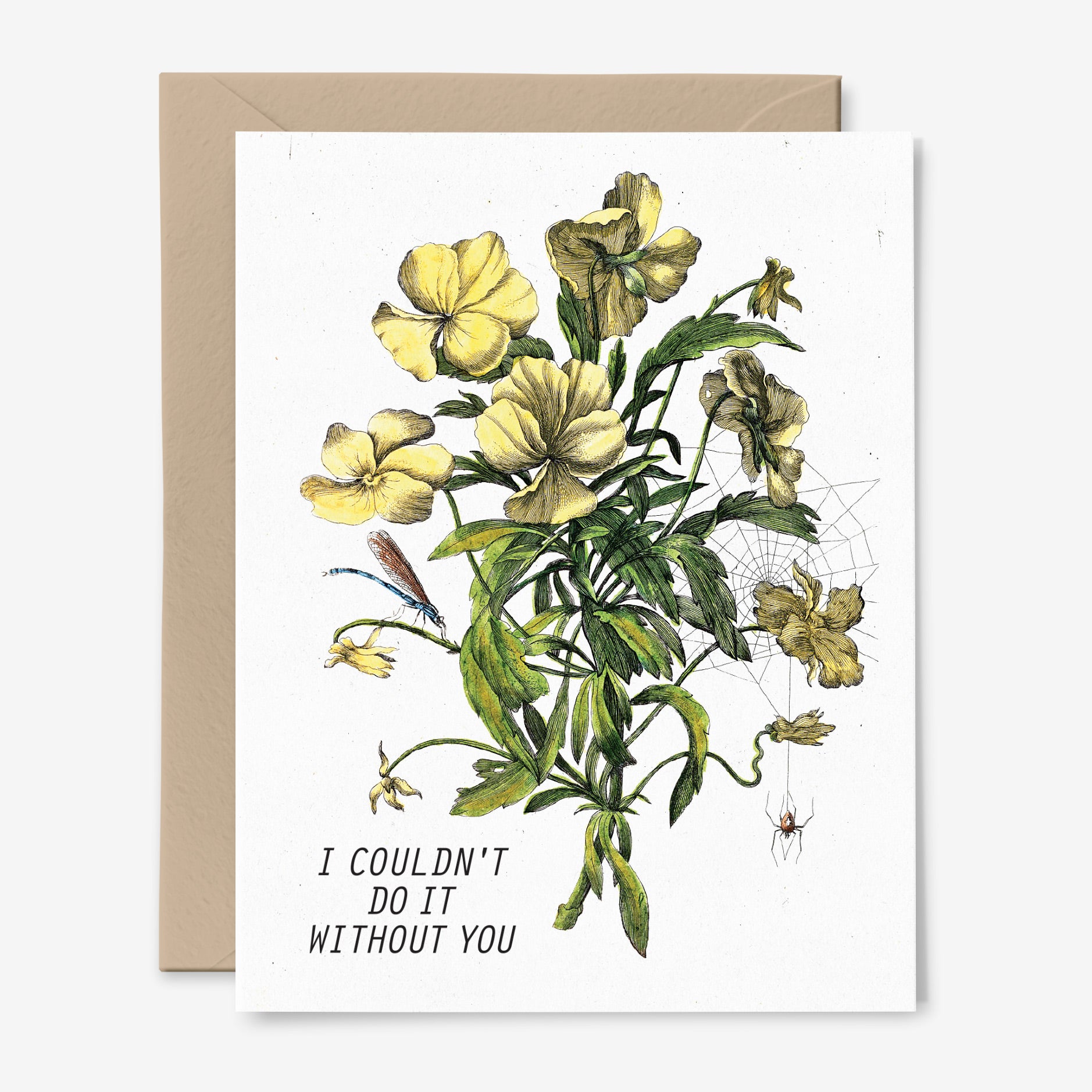 I Couldn't Do It Without You | Botanical Thank You Card