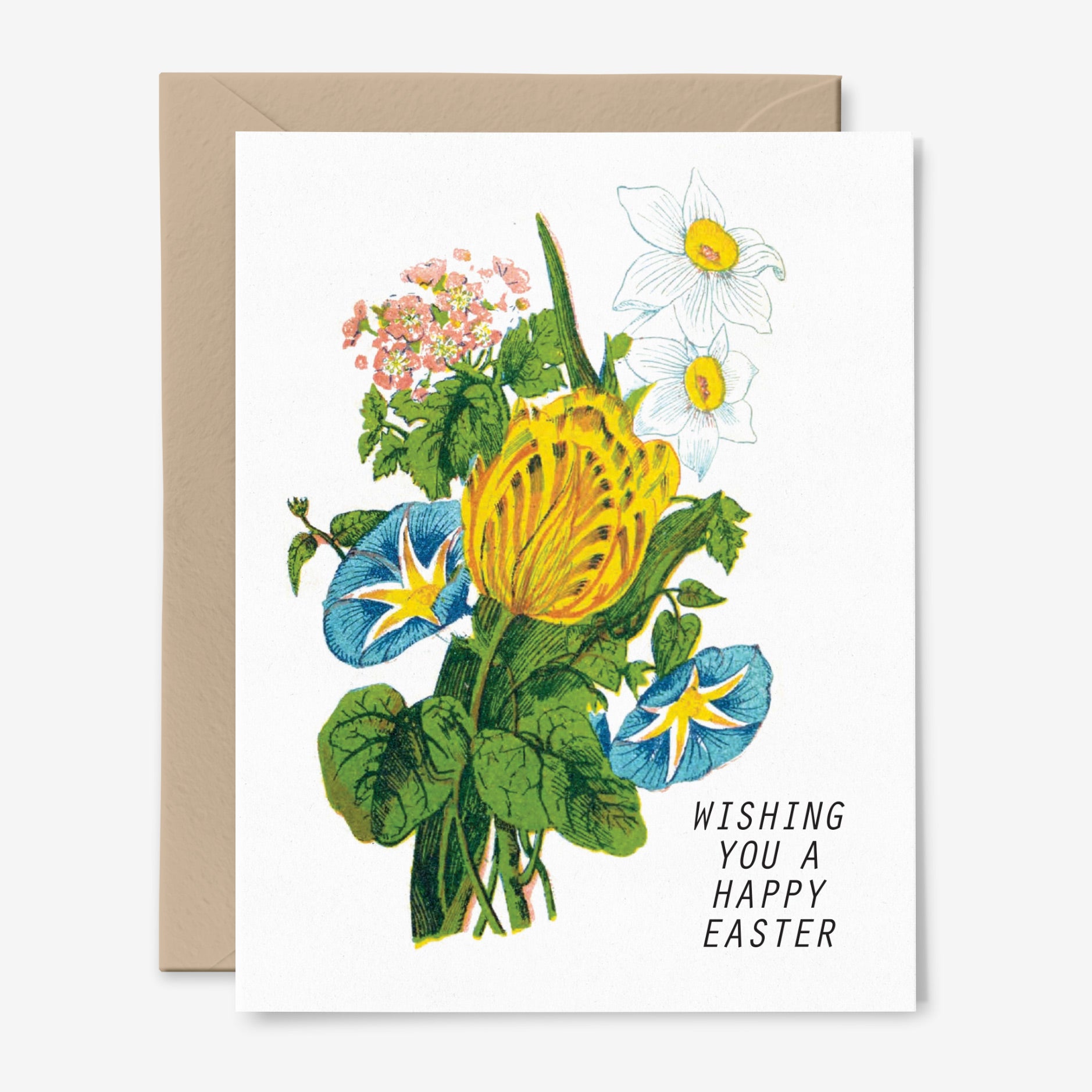 Wishing You A Happy Easter | Botanical Easter Card
