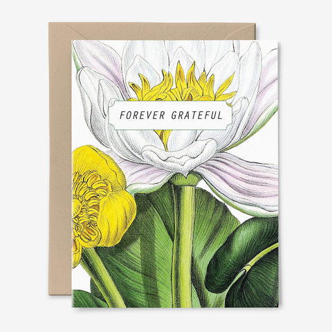 Forever Grateful Botanical Card