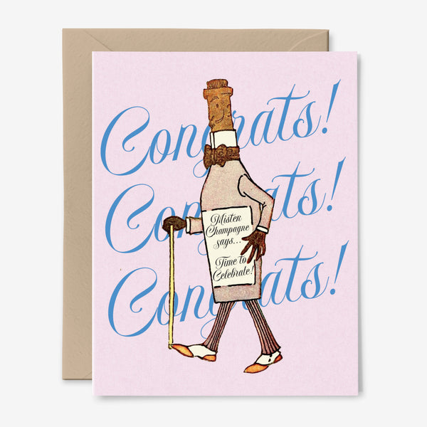 Congrats! Mister Champagne Card